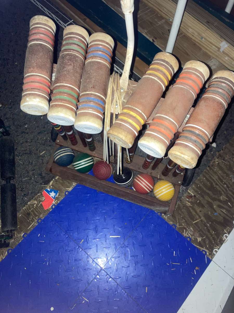 Vintage Croquet Set