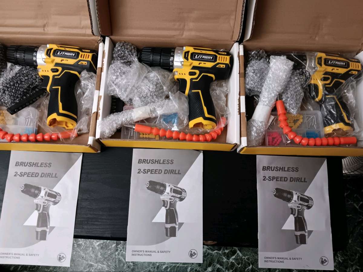 12V BRUSHED LITHIUM CORDLESS DRILL SET MACHINE