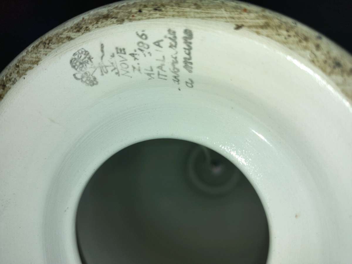 Italian hand painted table lamp