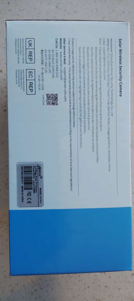 ANRAN Solar Security Cameras Wireless Outdoor