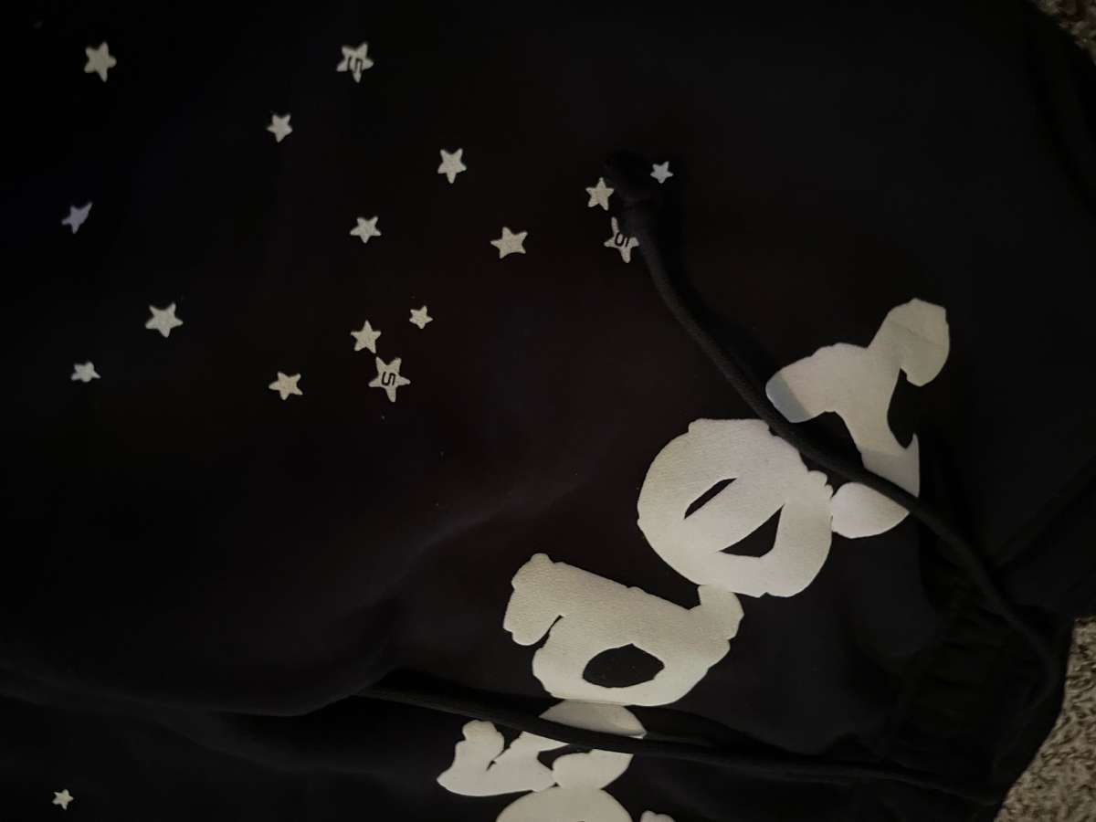 Sp5der OG Web Sweatpants Black Stars Mens Streetwear Joggers