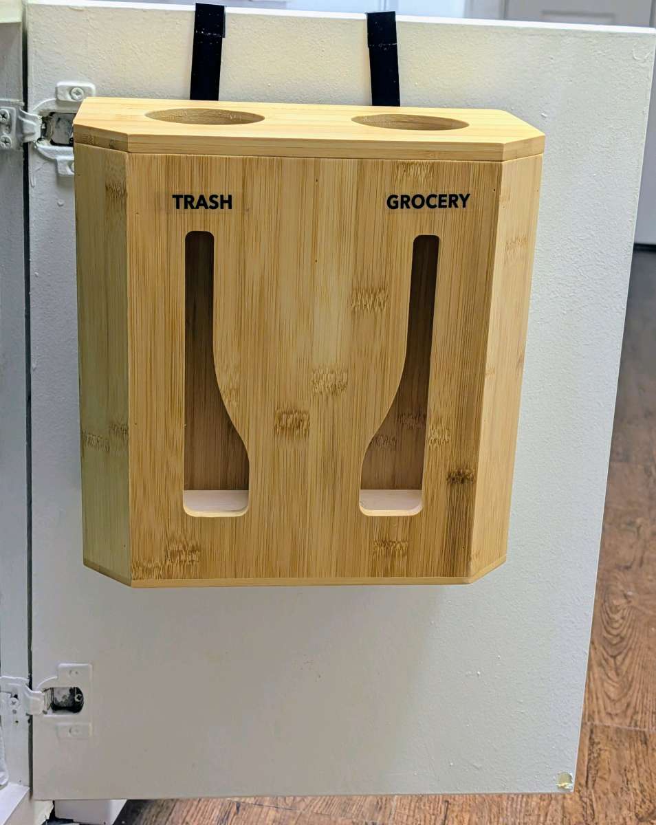 Garbage or Grocery Bag Roll Holder or Dispenser