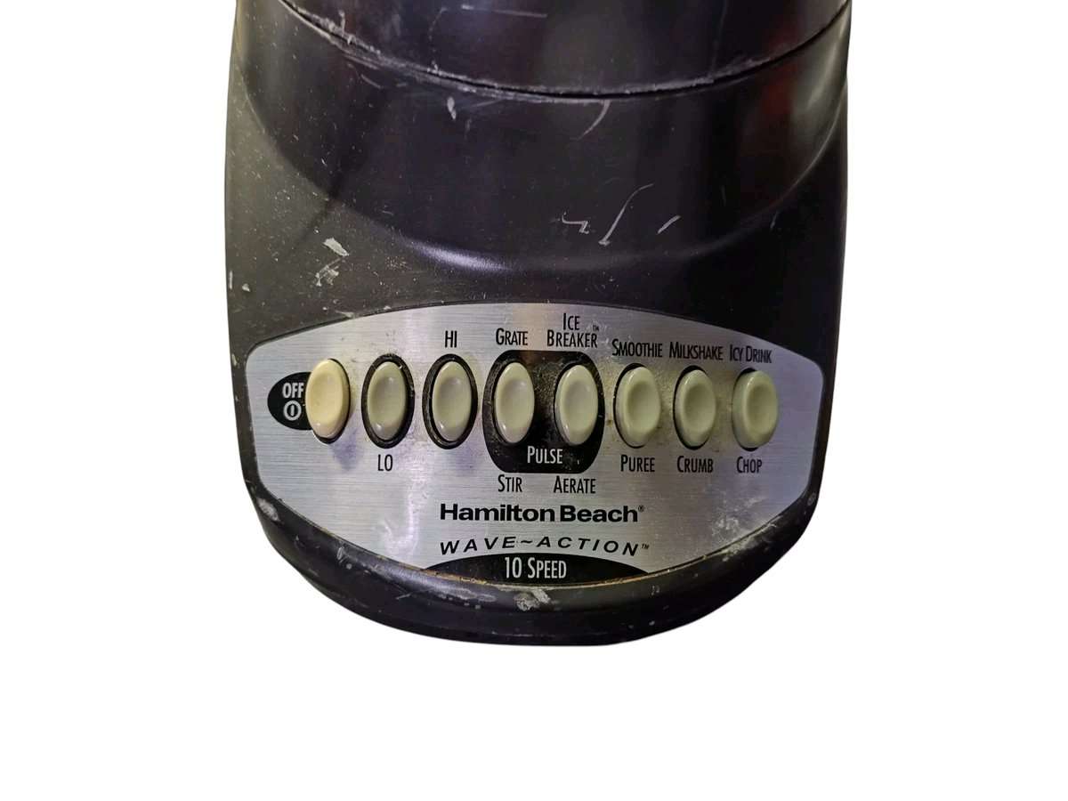 HAMILTON BEACH MODEL 52282 WAVE ACTION BLENDER 12 SPEED 6 CU
