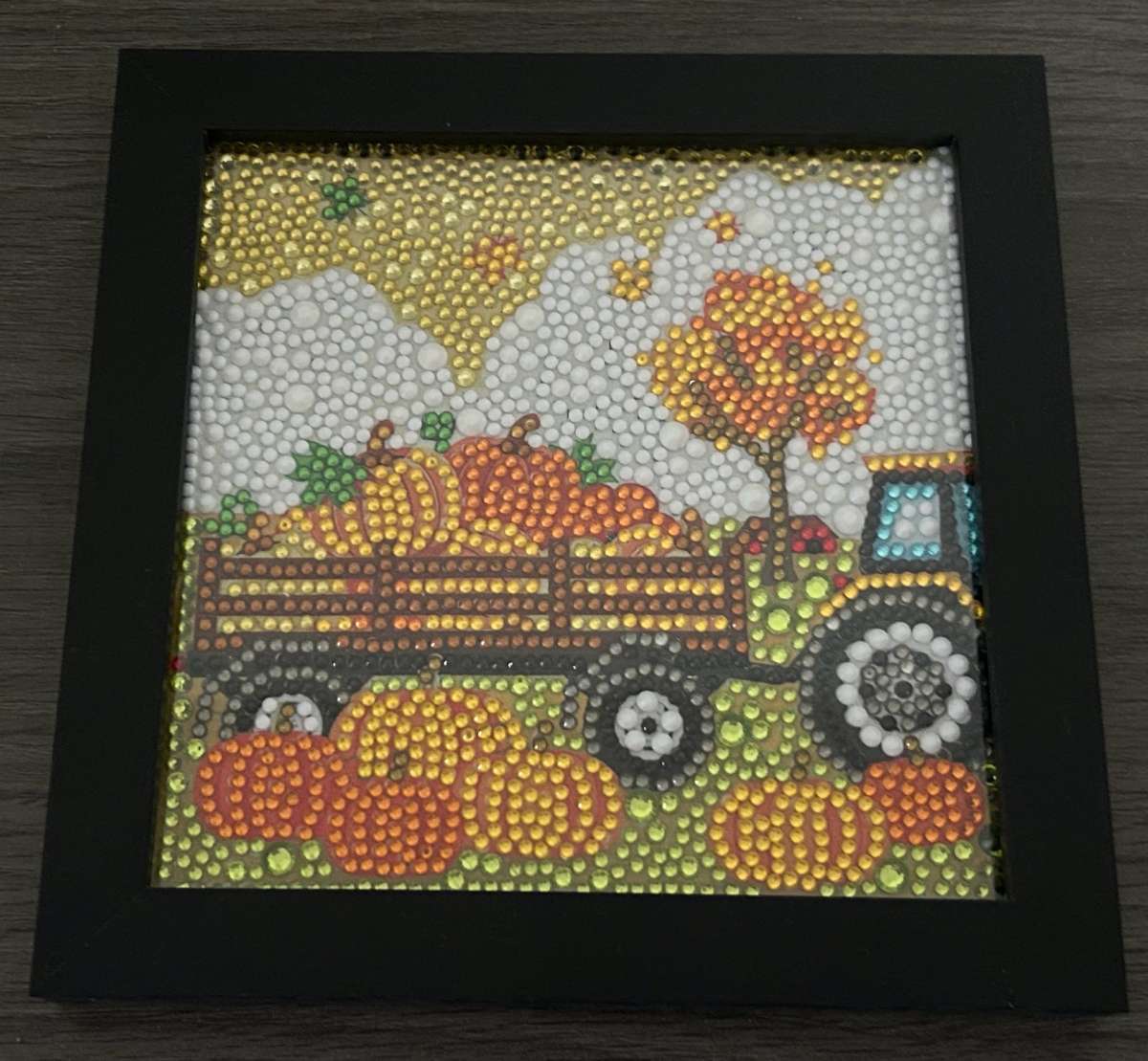 Tractor pumpkins