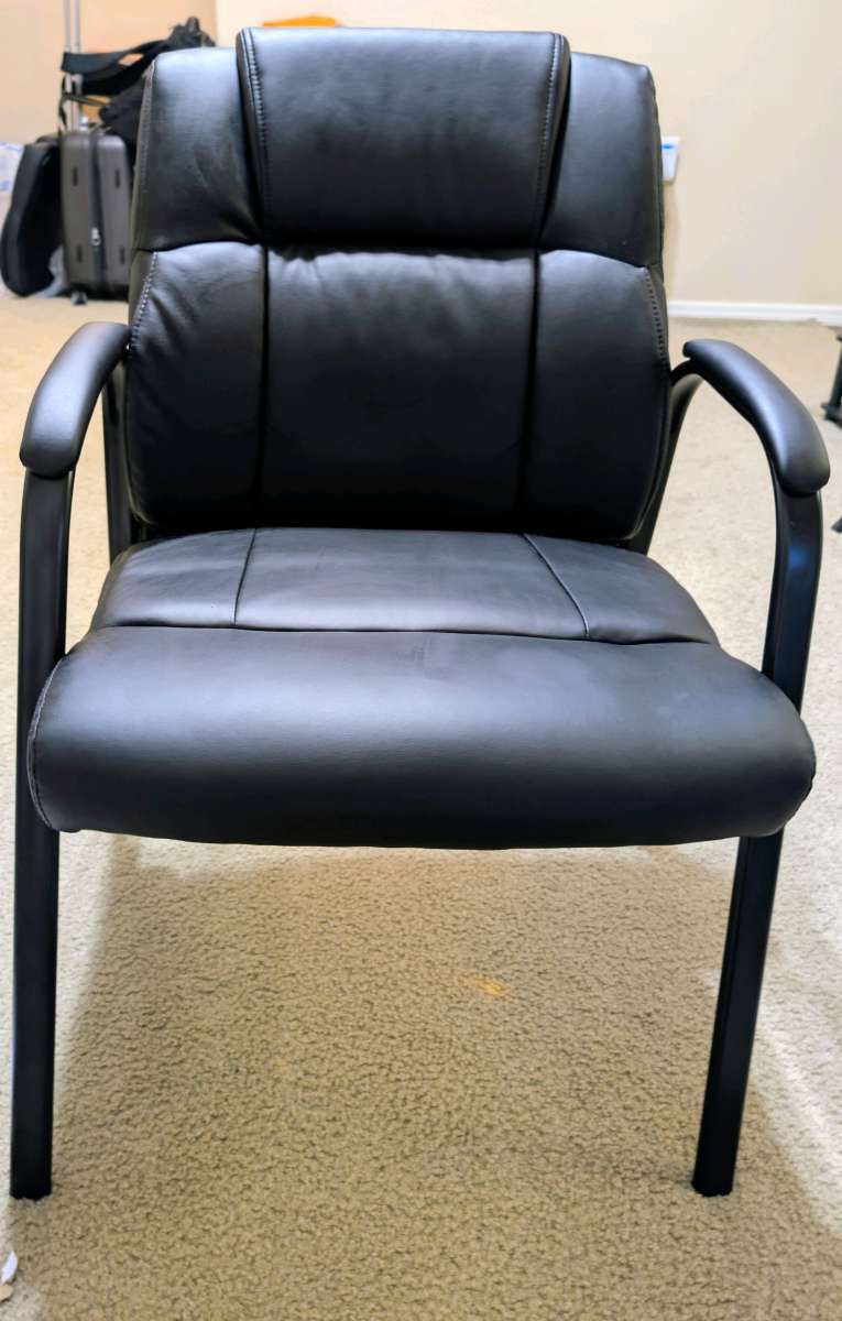 Stackable Chair with Metal Frame Set of 2