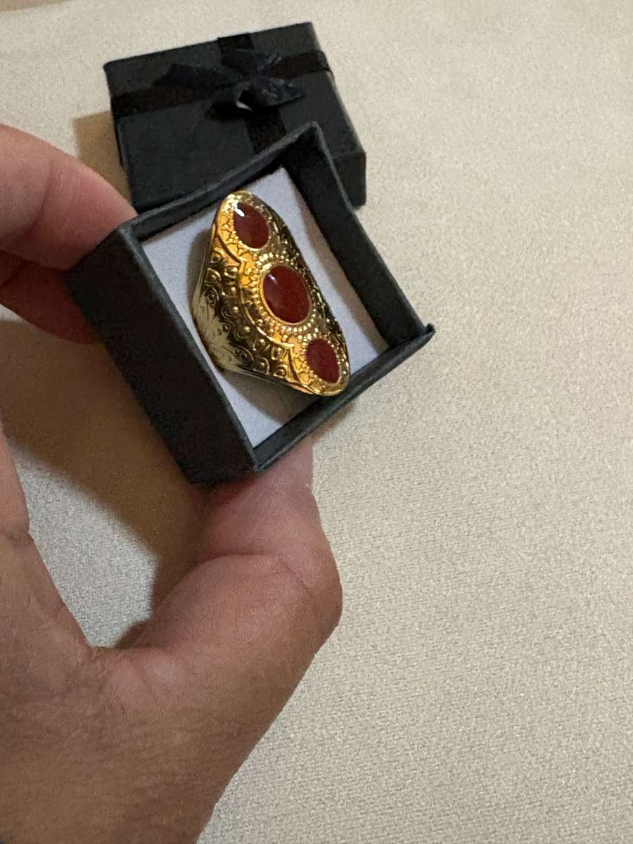 anillo laminado en oro size 7 stainless steel