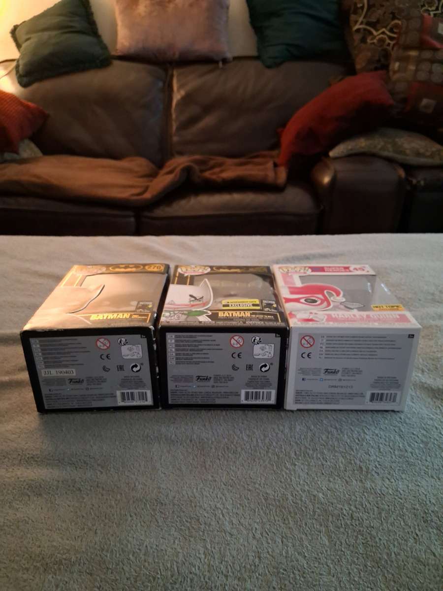 3 Batman Funko Pop Figures