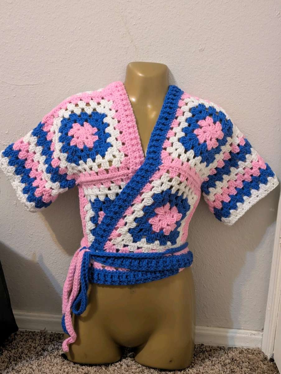 crochet wrap top