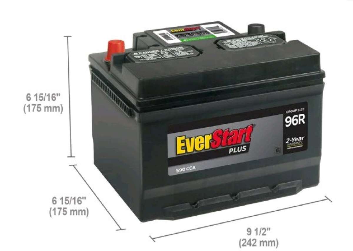 Brand New Everstart plus 96R Car battery