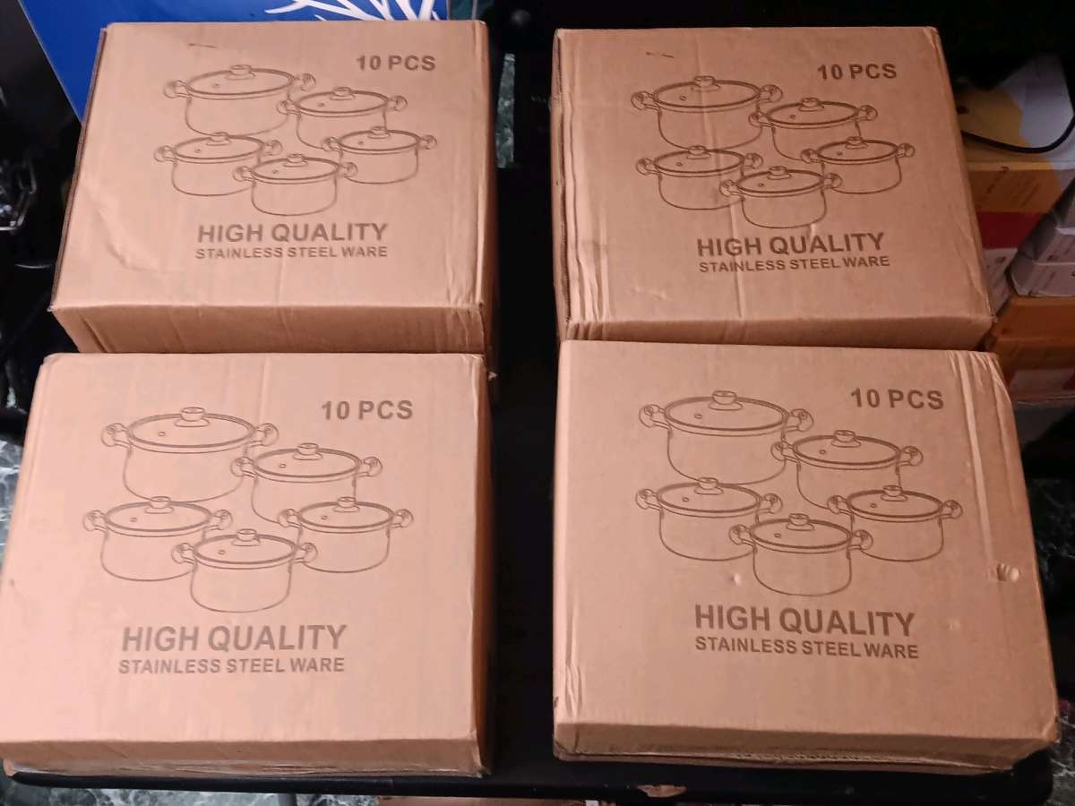 10PC HIGH QUALITY COOKING POT SET