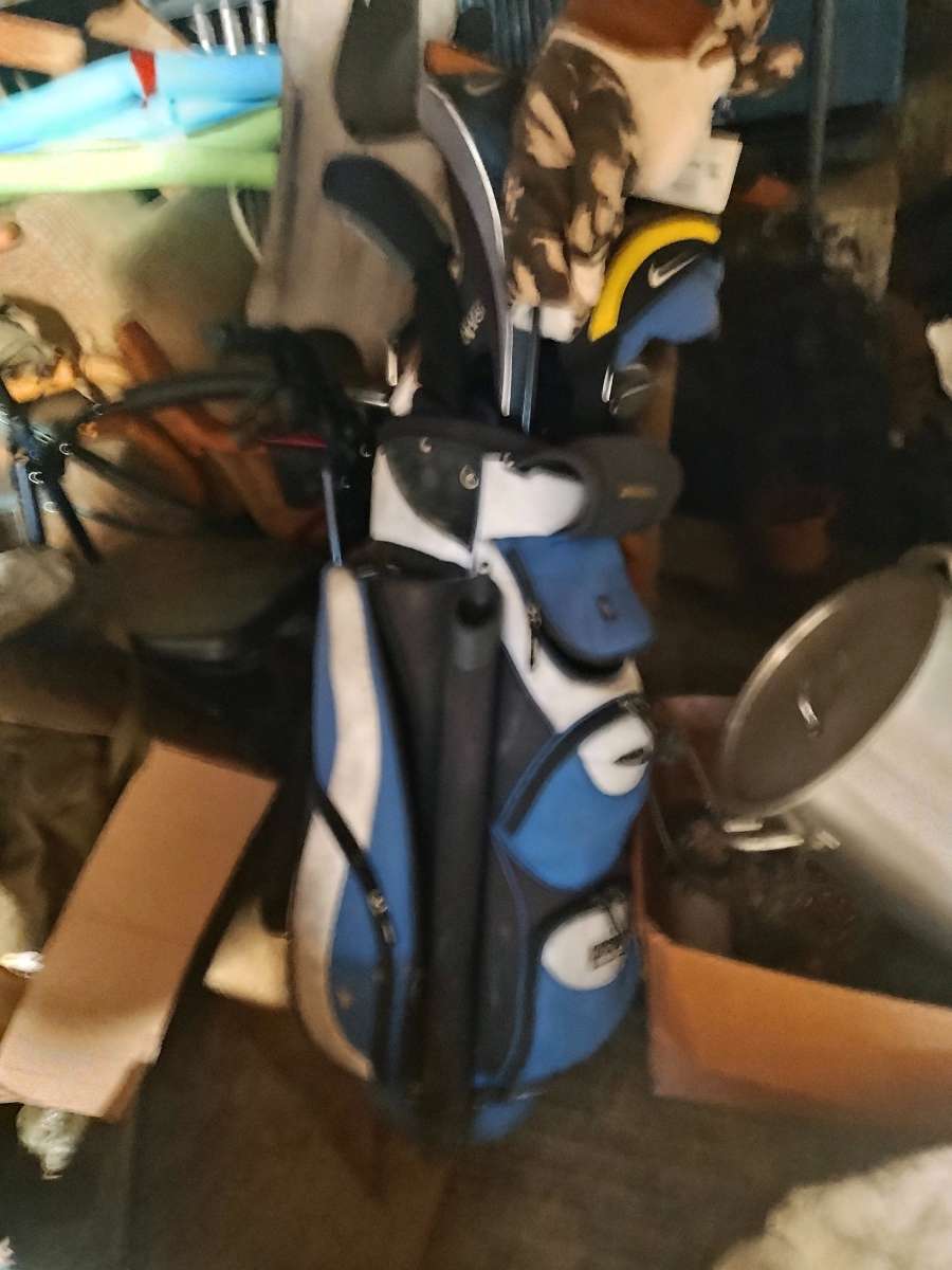 golf clubs and golf bag 6185806810