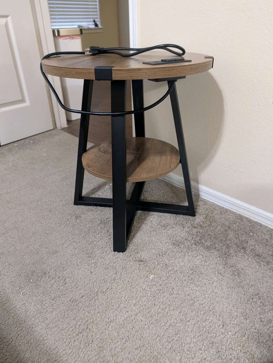 Tall End Wooden Table