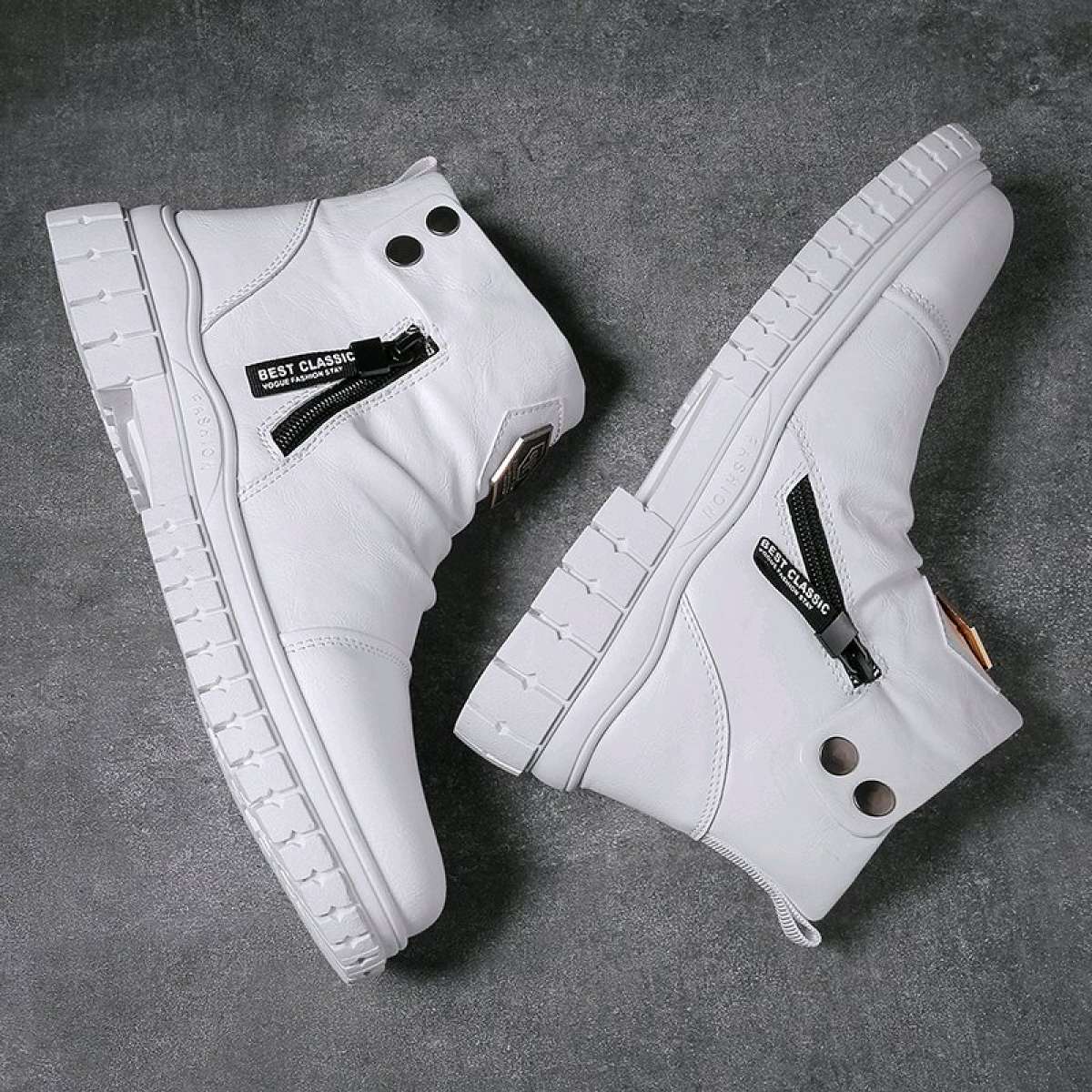 pu Leather Comfortable fashion mens boots size 43 and 44