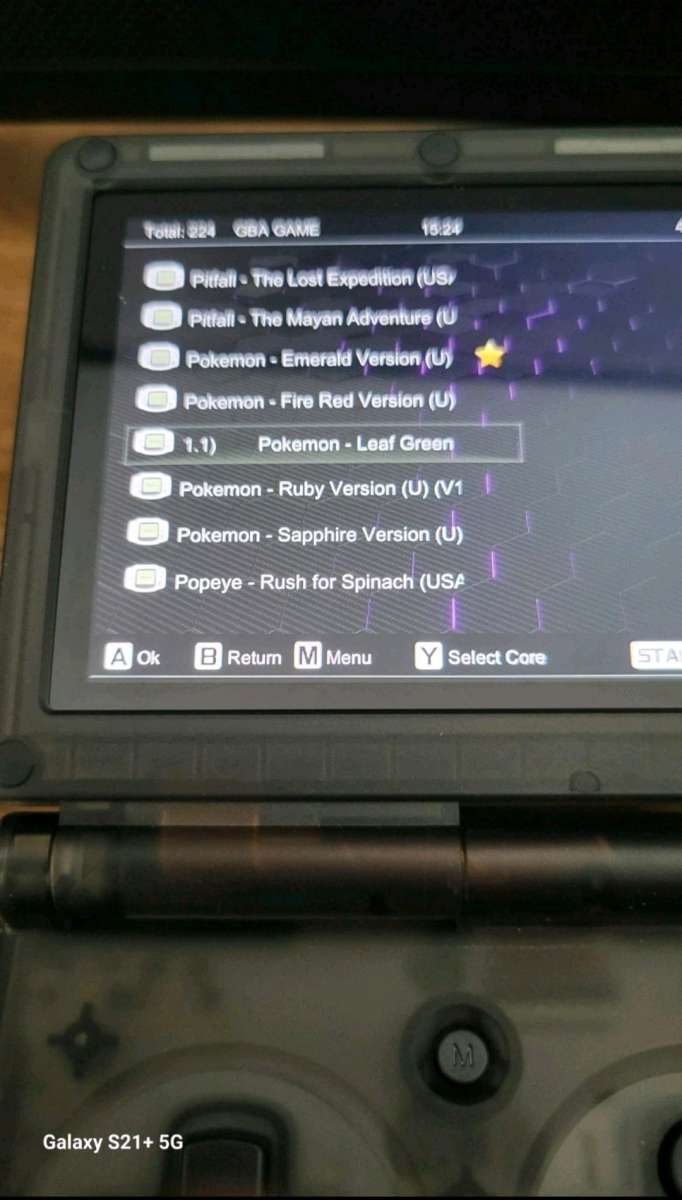 NEW Gameboy Advanced SP anbernic Clear Black