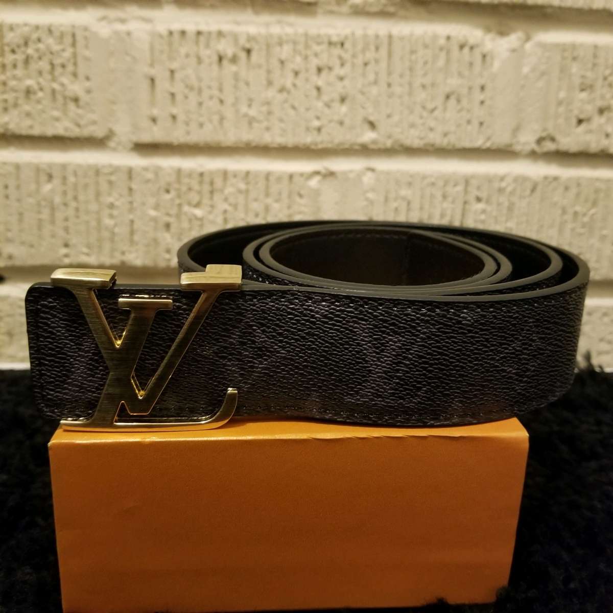 LV Designer Black Belt