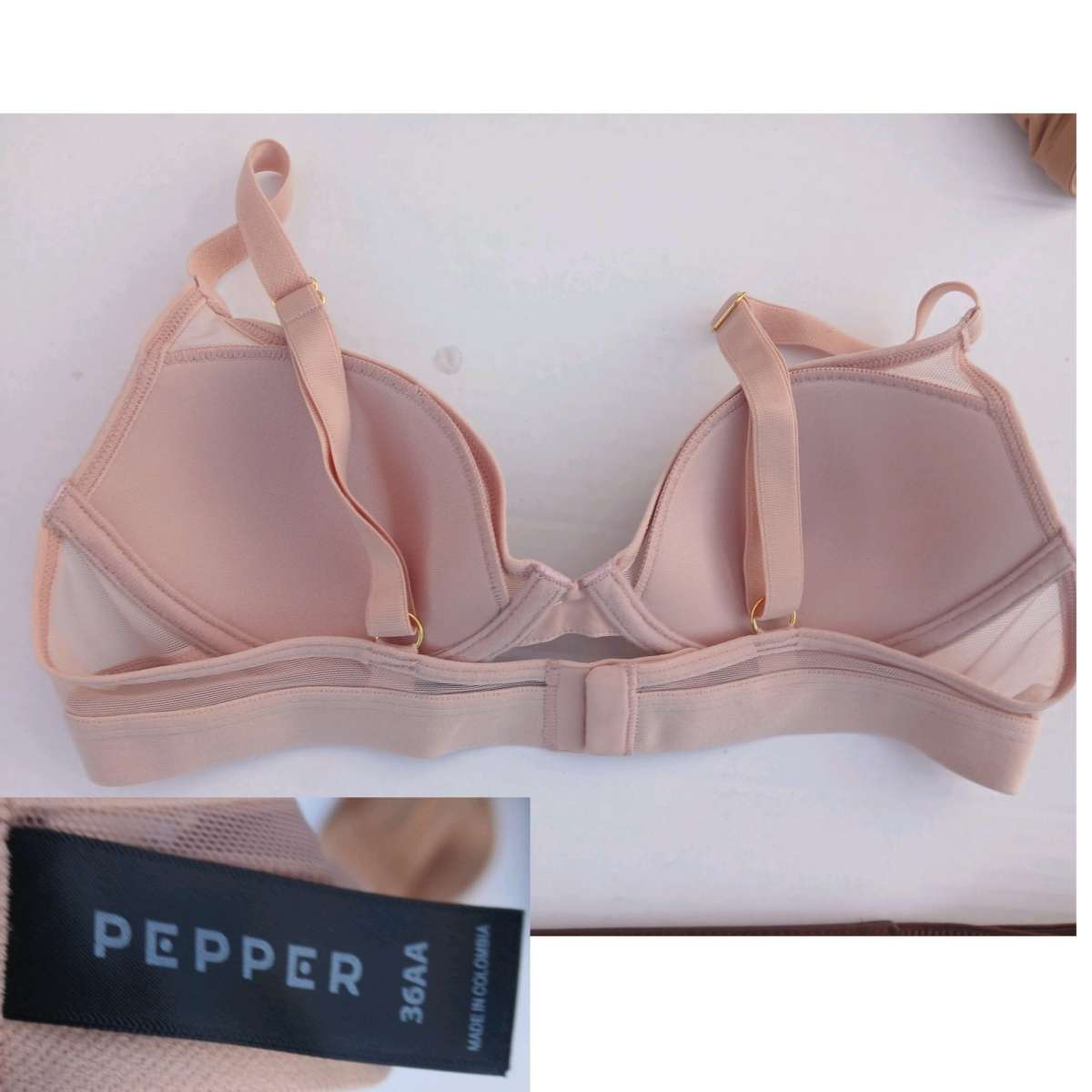 pepper 36AA mesh overlay pink unwire
