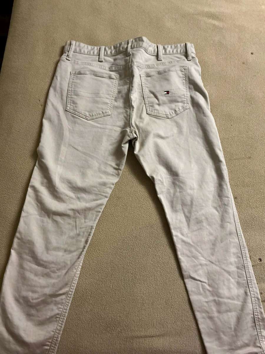Mens white 36 30 Tommy Hilfiger Jeans Pants