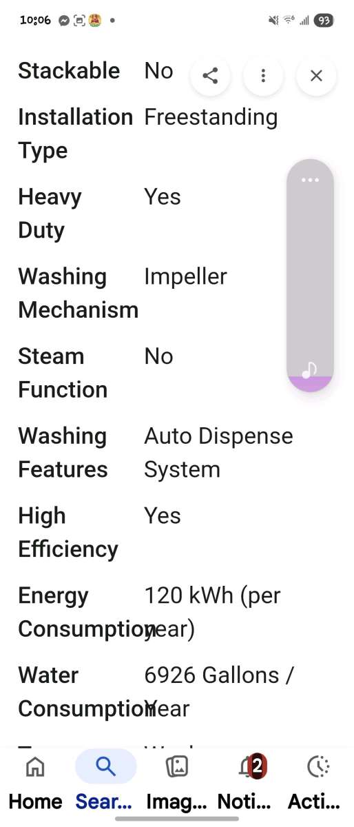 Samsung front load washer