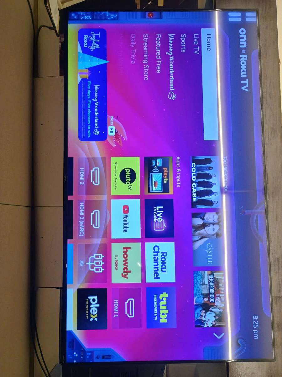 70in Onn Roku TV includes Wallmount