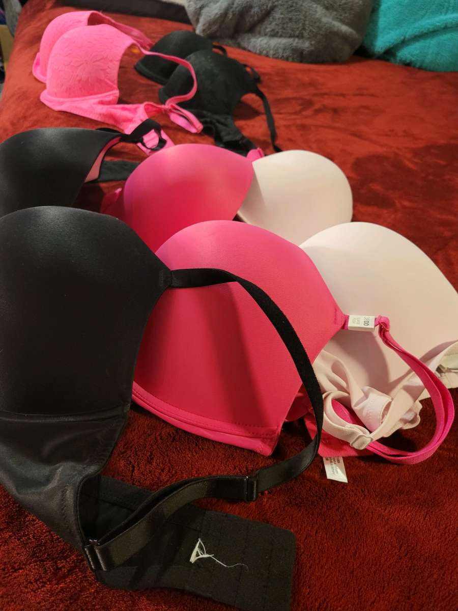 Victoria secret pink extreme push up bras