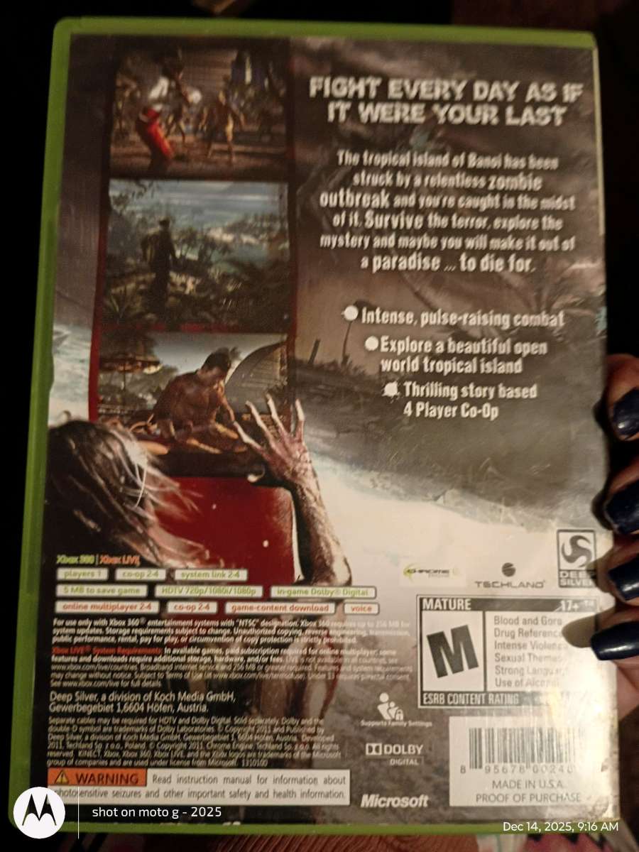 Xbox 360 Game Dead Island