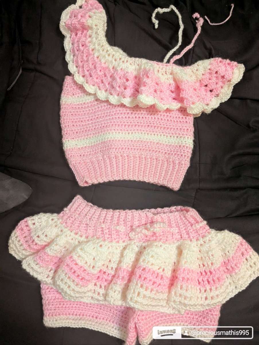 crochet 2 piece for women or lil girl