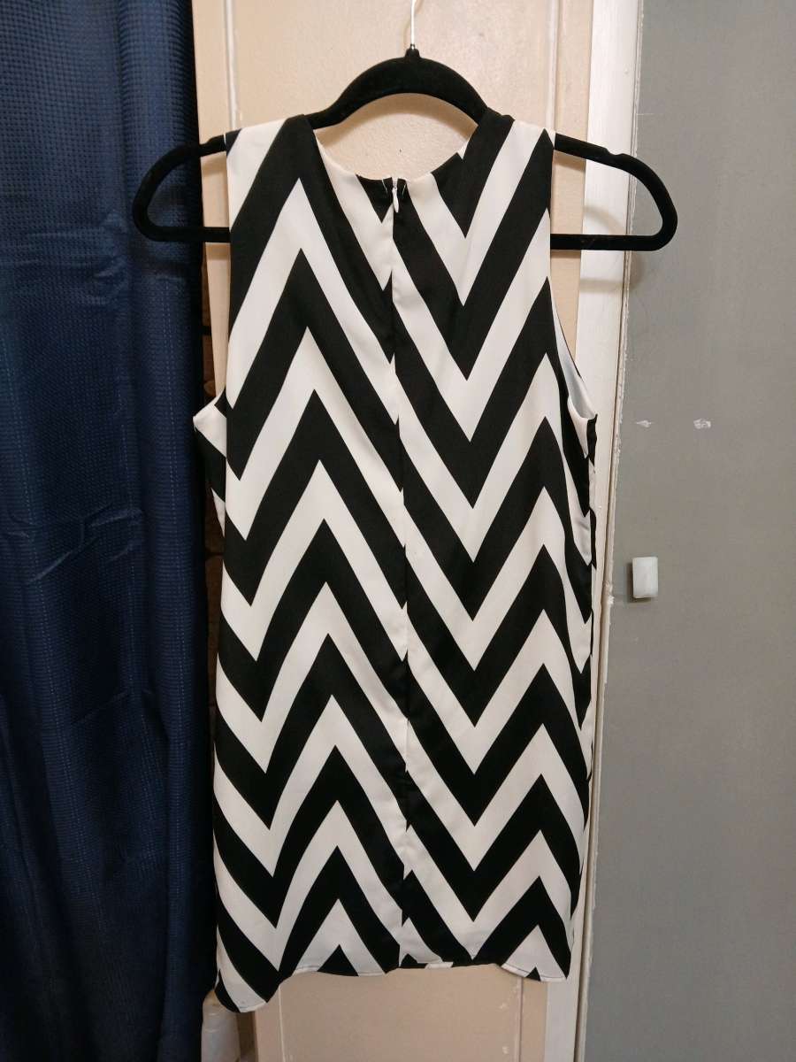 Everly Black and White Dress