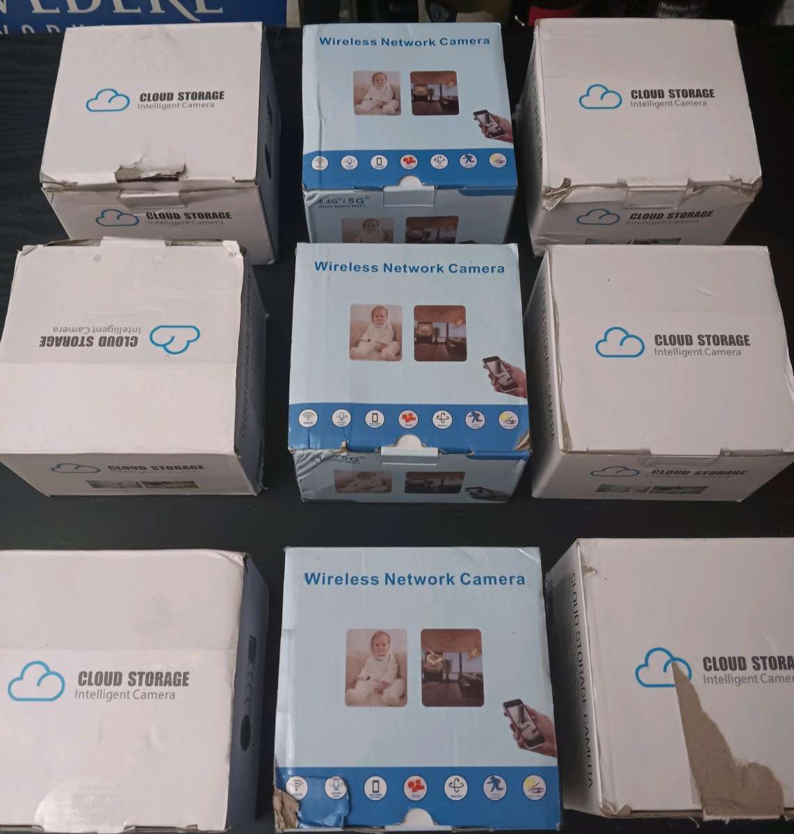 WIRELESS NETWORK ROTATIONAL SECURITY CAMERAS