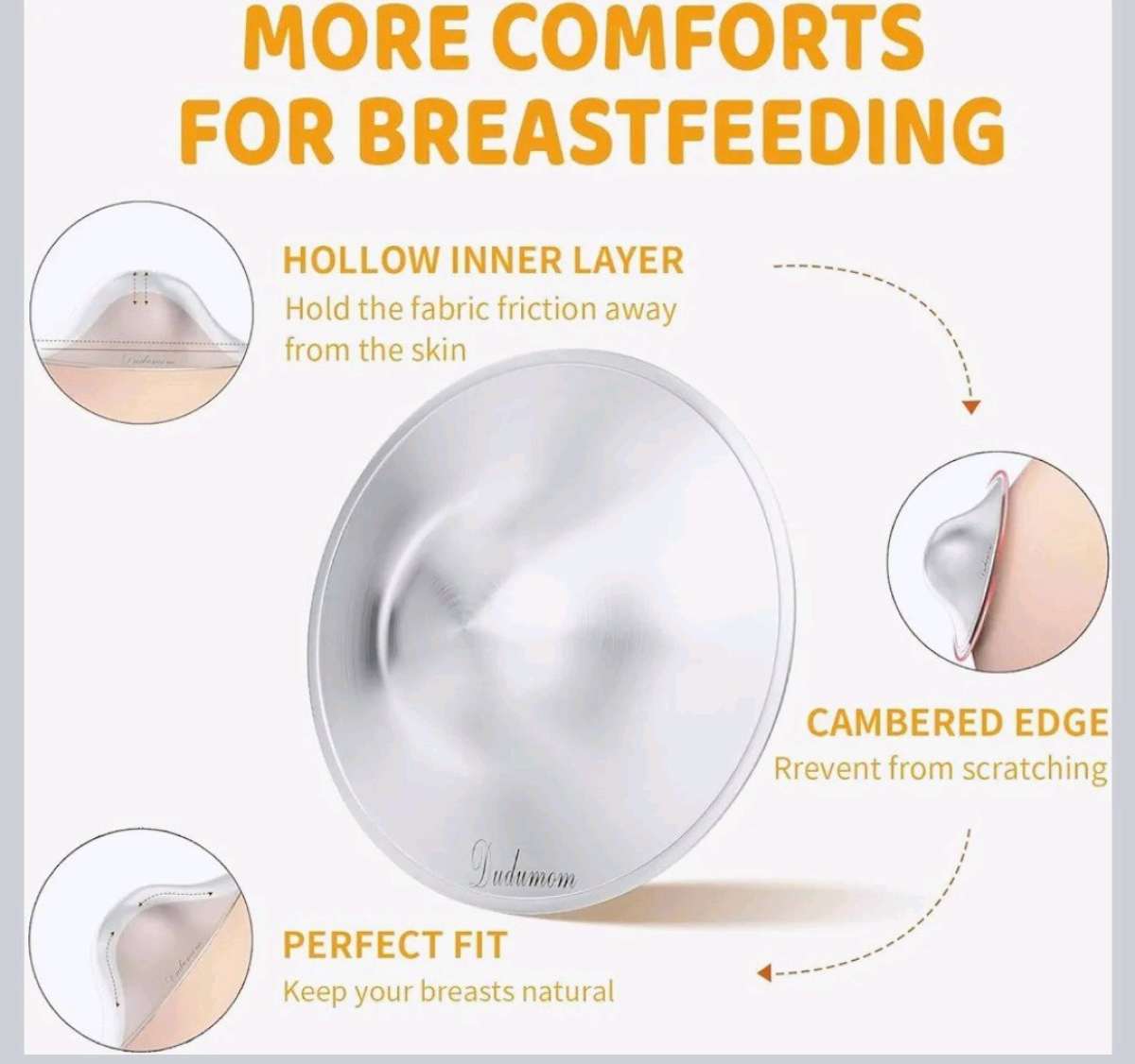 tazas de lactancia de plata