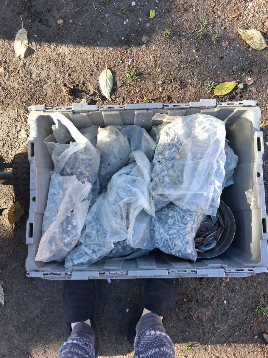 self tapping  screws and nails and washers