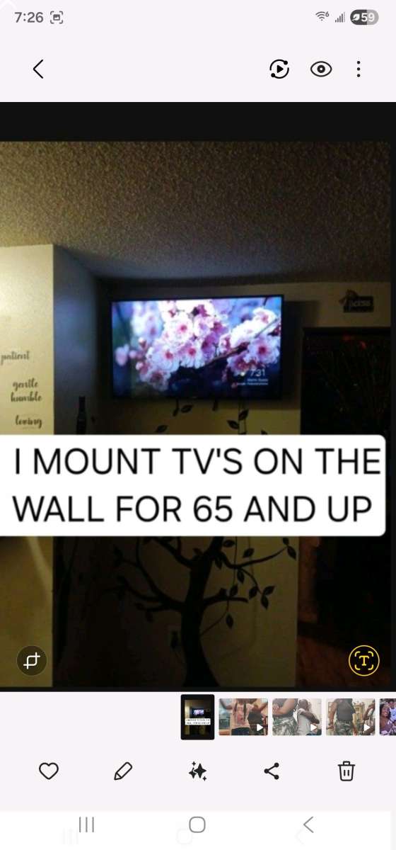 MOUNT TVS ON THE WALL FOR 65 AND UP