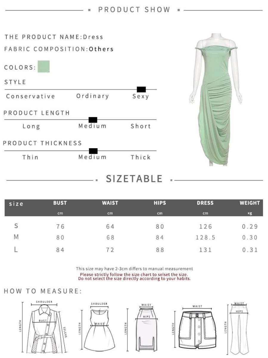 Elegant Sexy Solid woman dress Size small medium large