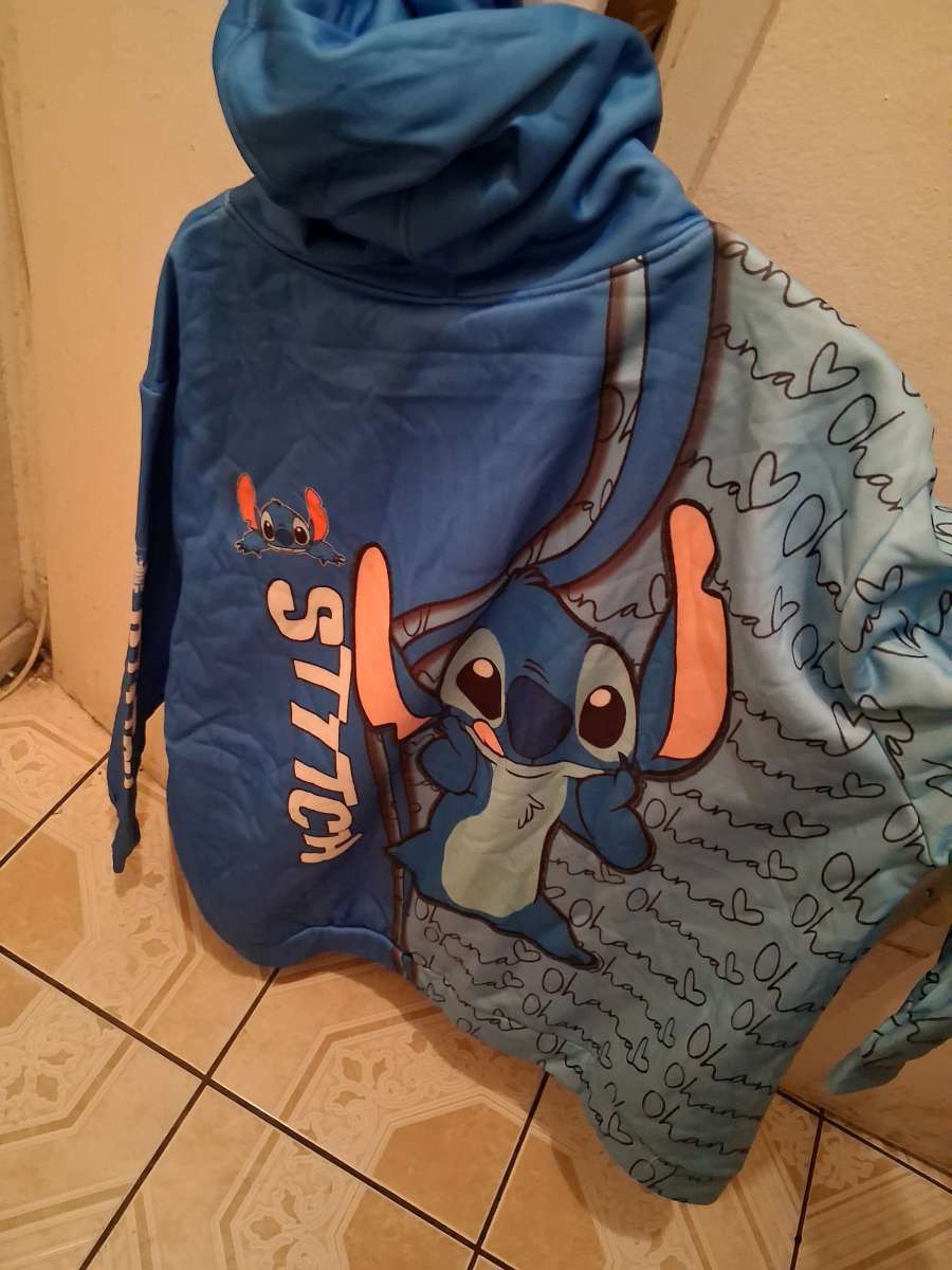Disney Stitch Zipper Hoodie Sweatshirt Size XXL for Women