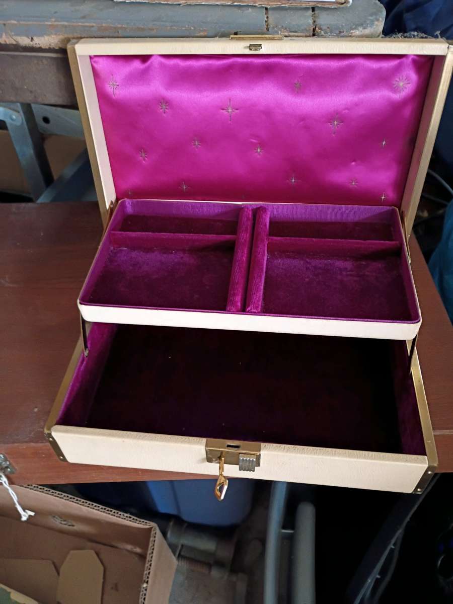 3 Old Antique Jewelry Boxes