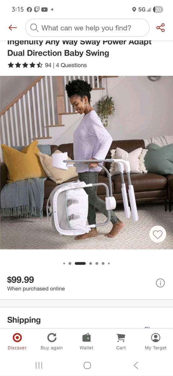 Ingenuity Baby Swing