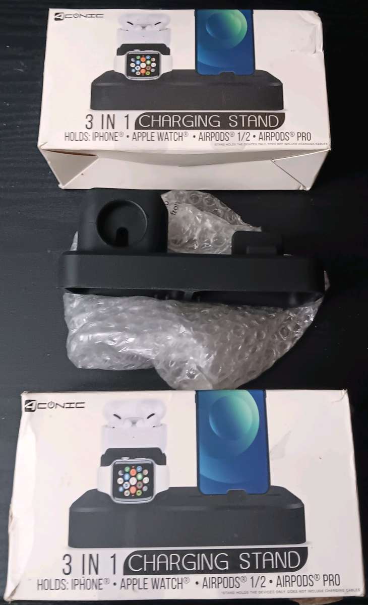 CONIC 3 IN 1 RUBBER CHARGING STAND