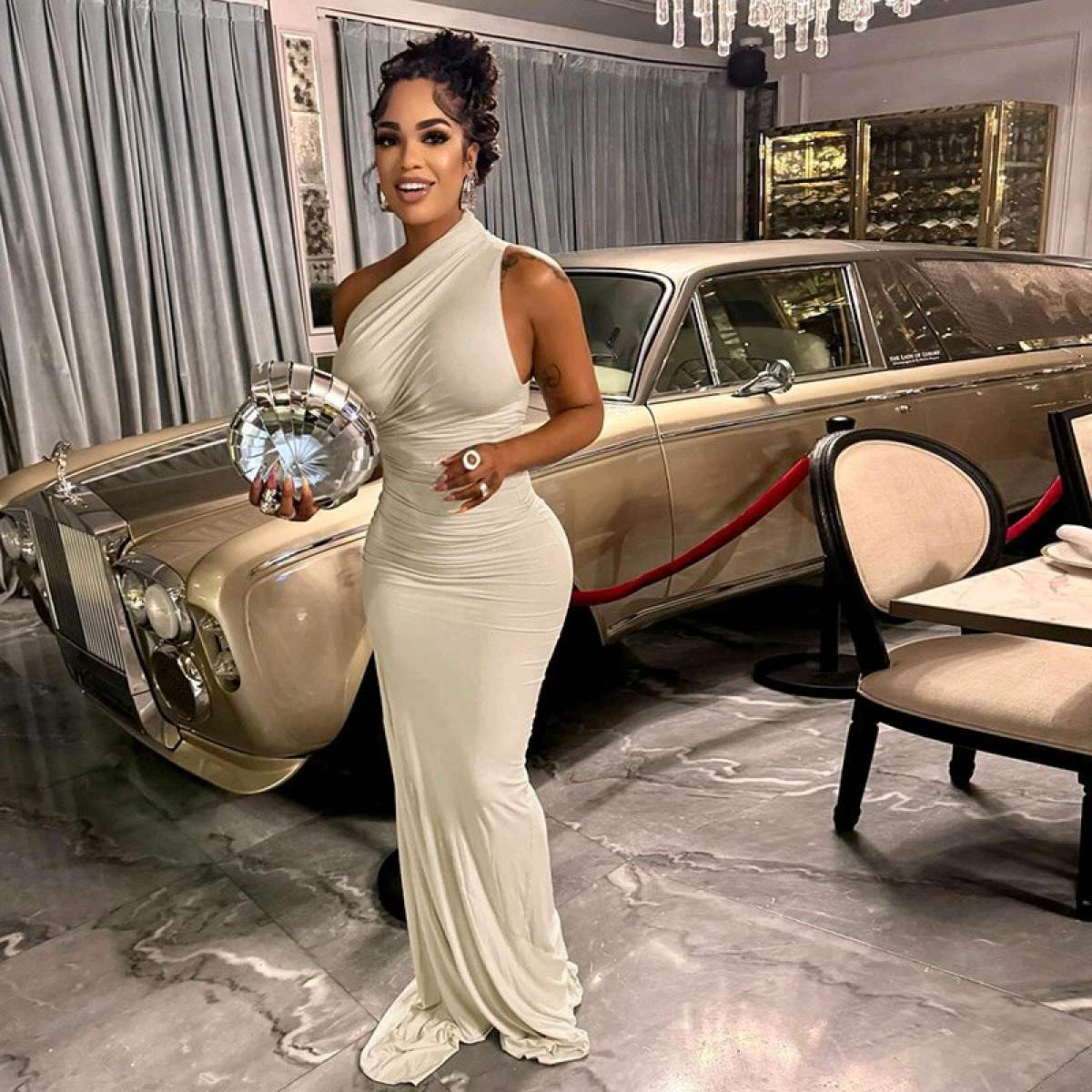 high waist woman Sexy Solid Dress size Small Medium Large