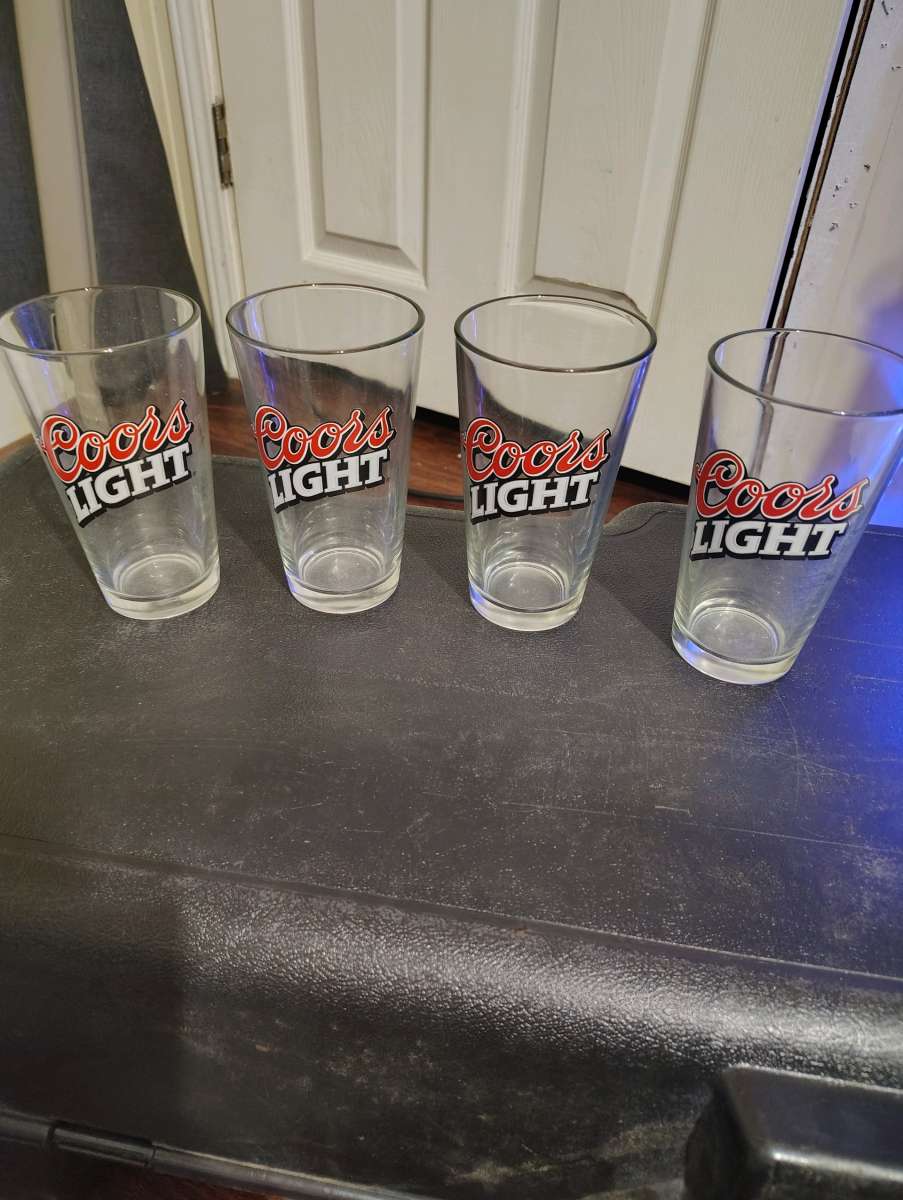 Set of 4 Coors Light Glasses