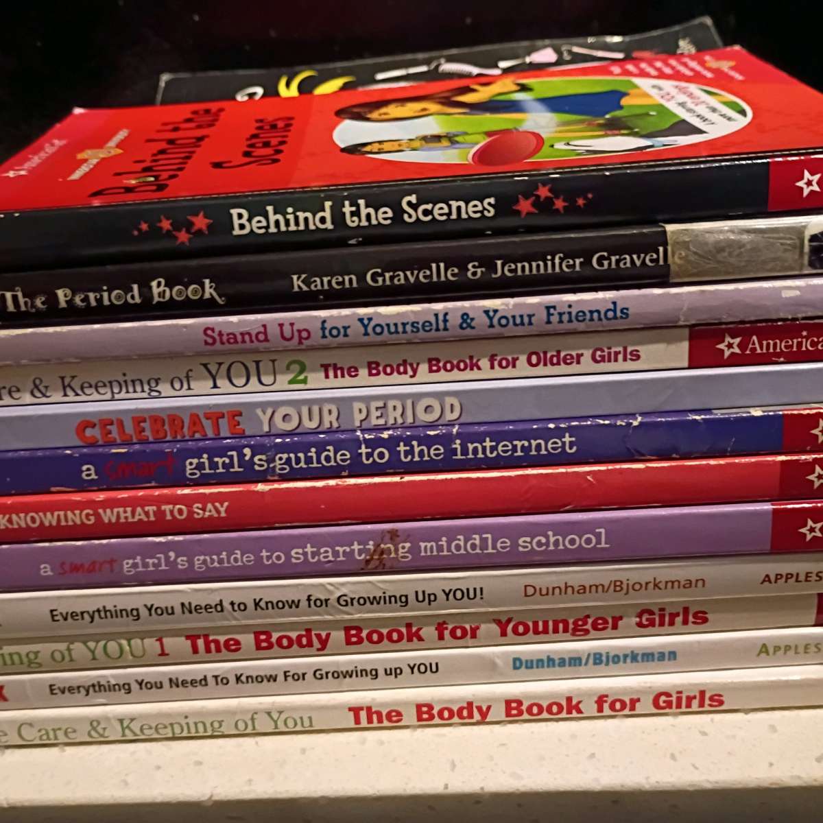 Middle School  Puberty Book Bundle American Girl  More