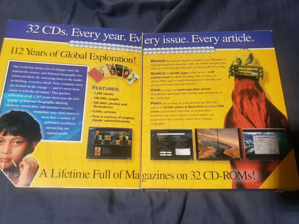 National Geographic 112 Years CDROM Collectors Edition