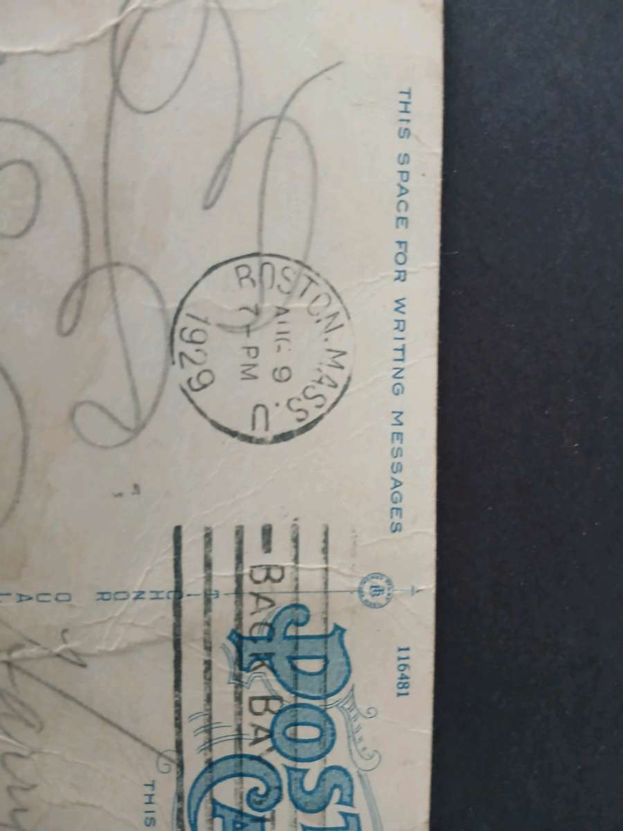 Post Card with rare stamp