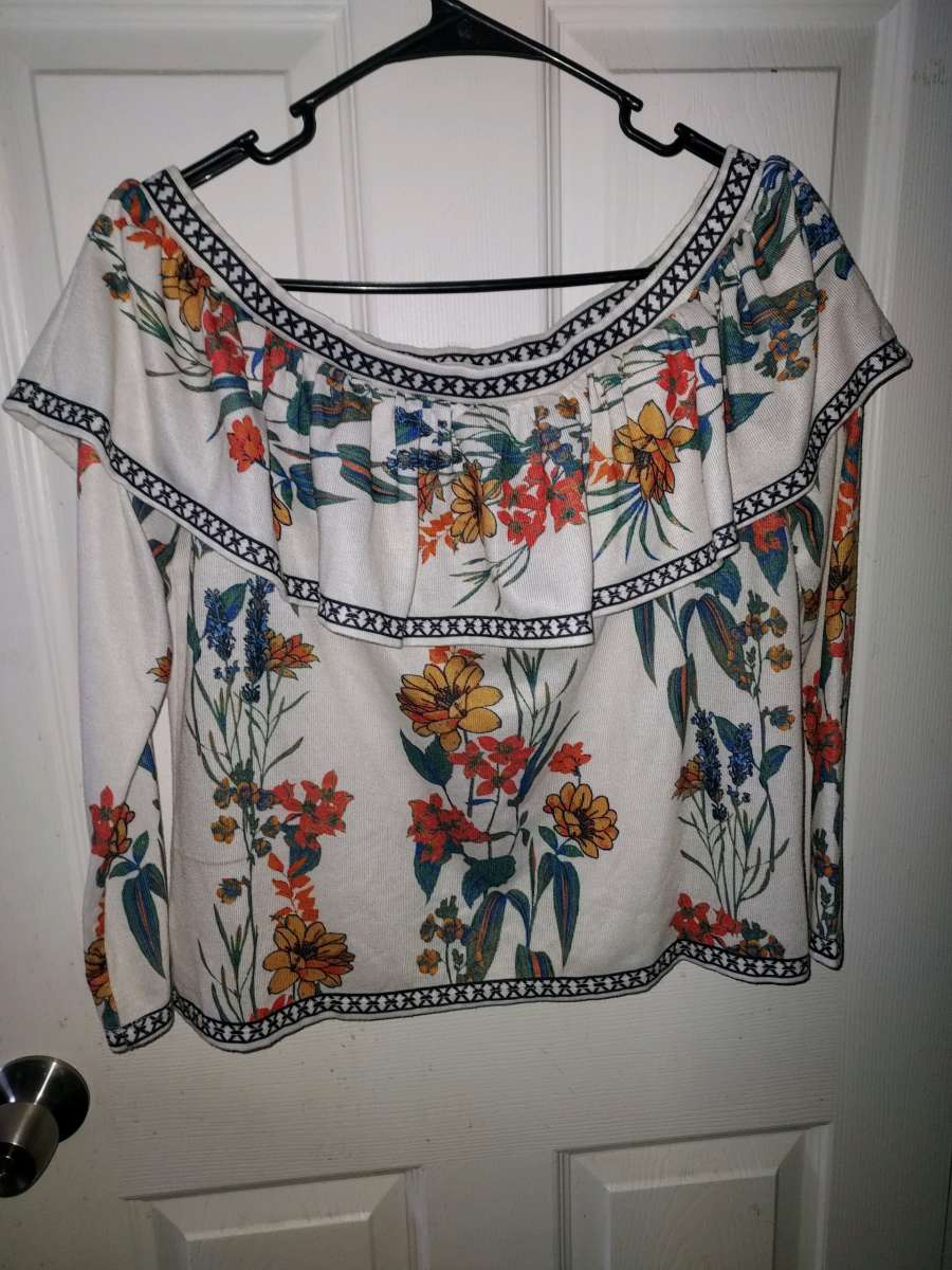 Floral off the shoulder top
