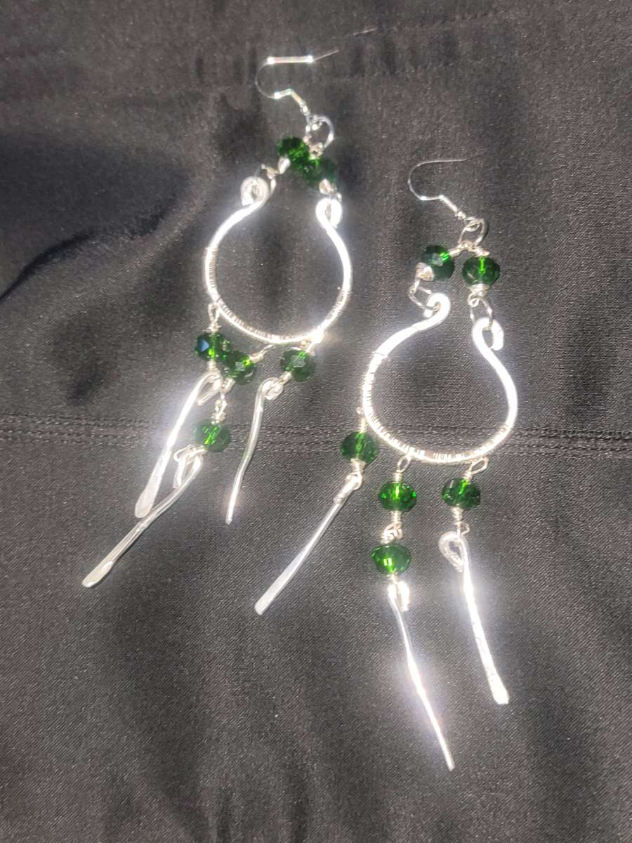 hand made chandelier earrings