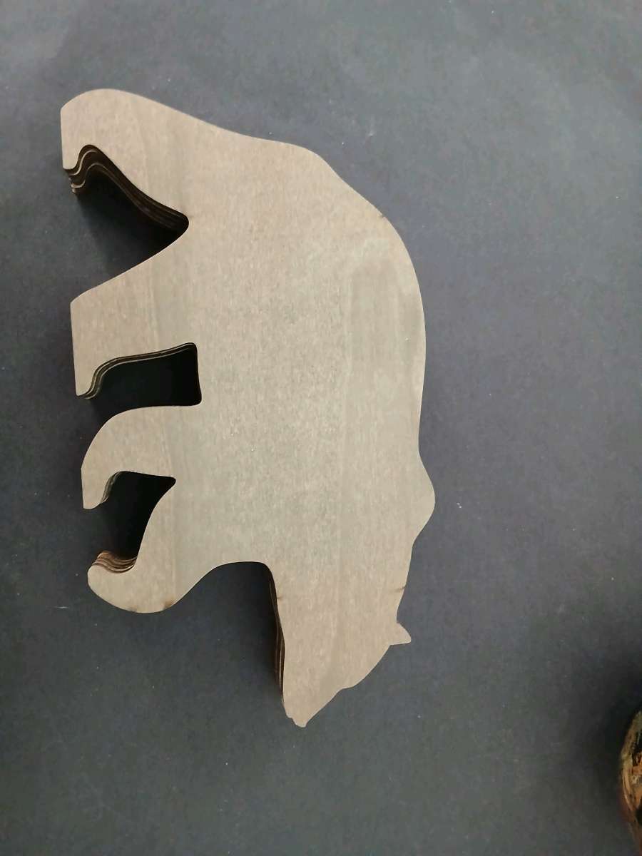 Wood Bear Carving