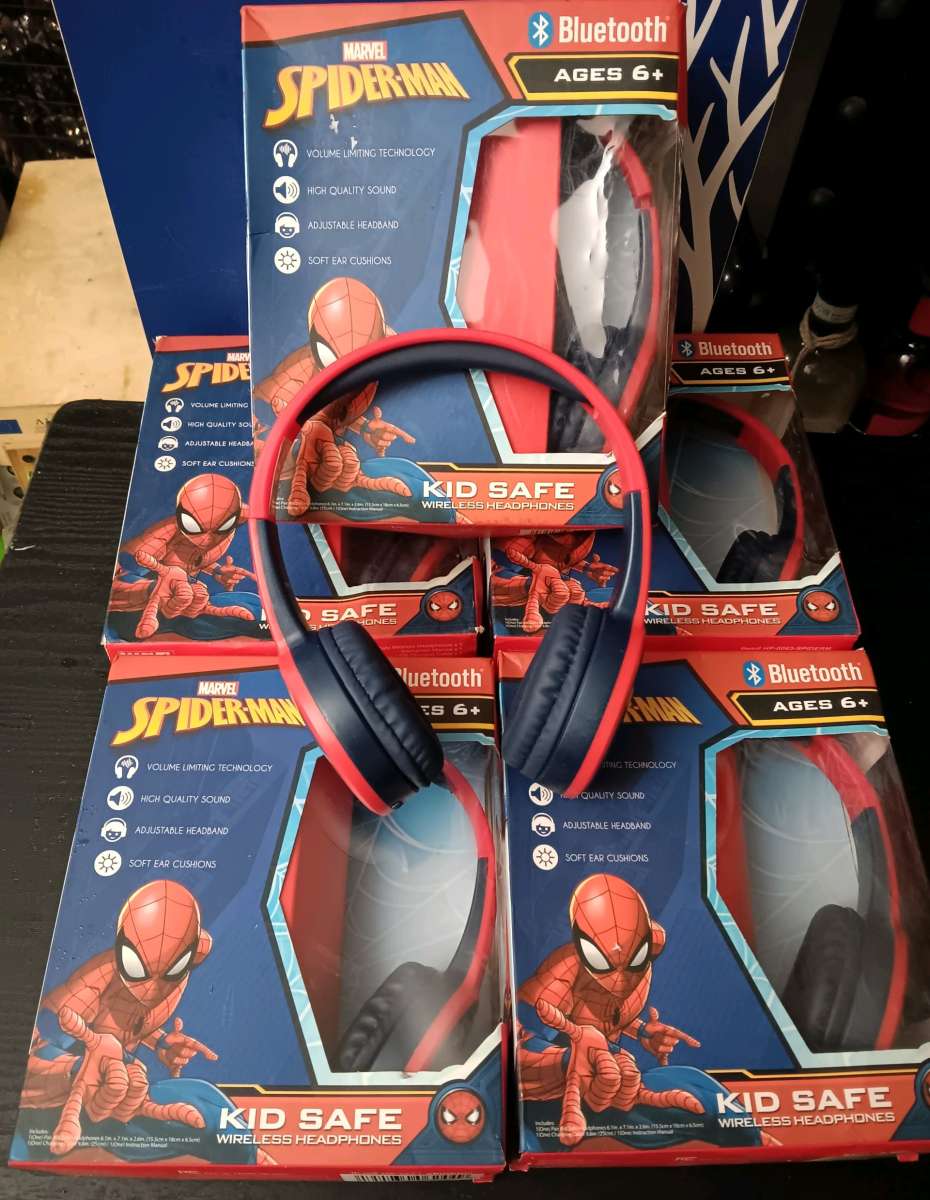 MARVEL SPIDERMAN WIRELESS KIDS HEADPHONES