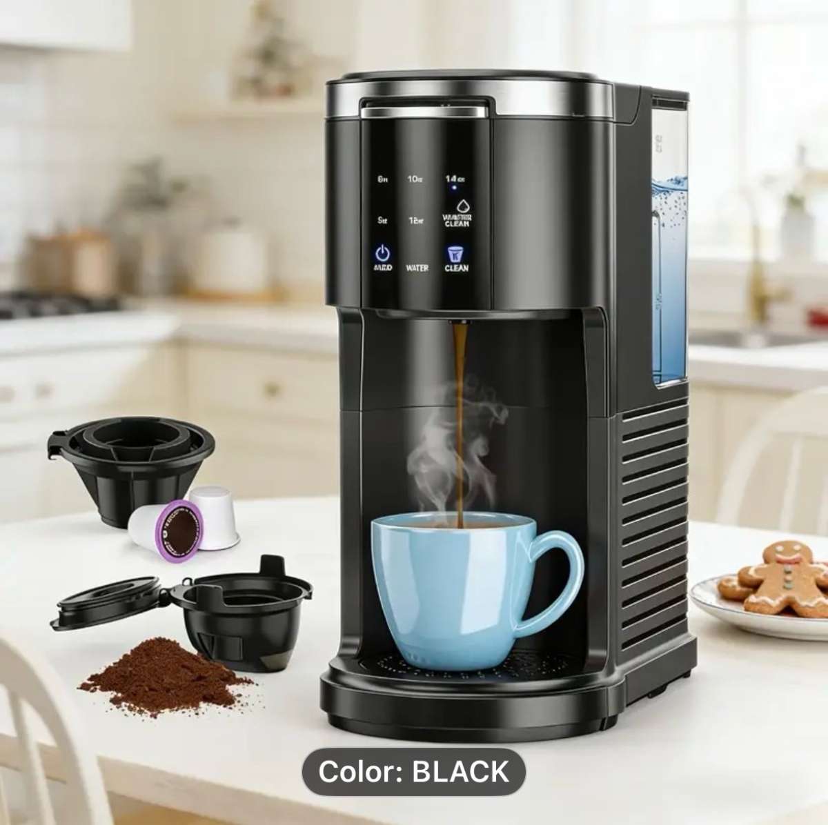 Single Serve Coffee Maker Coffee Brewer for KCups Pods and G