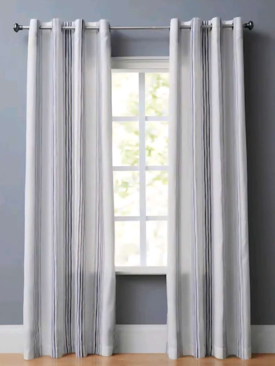 Holderness Light Filtering Curtains Panel Set 4  84 x 54