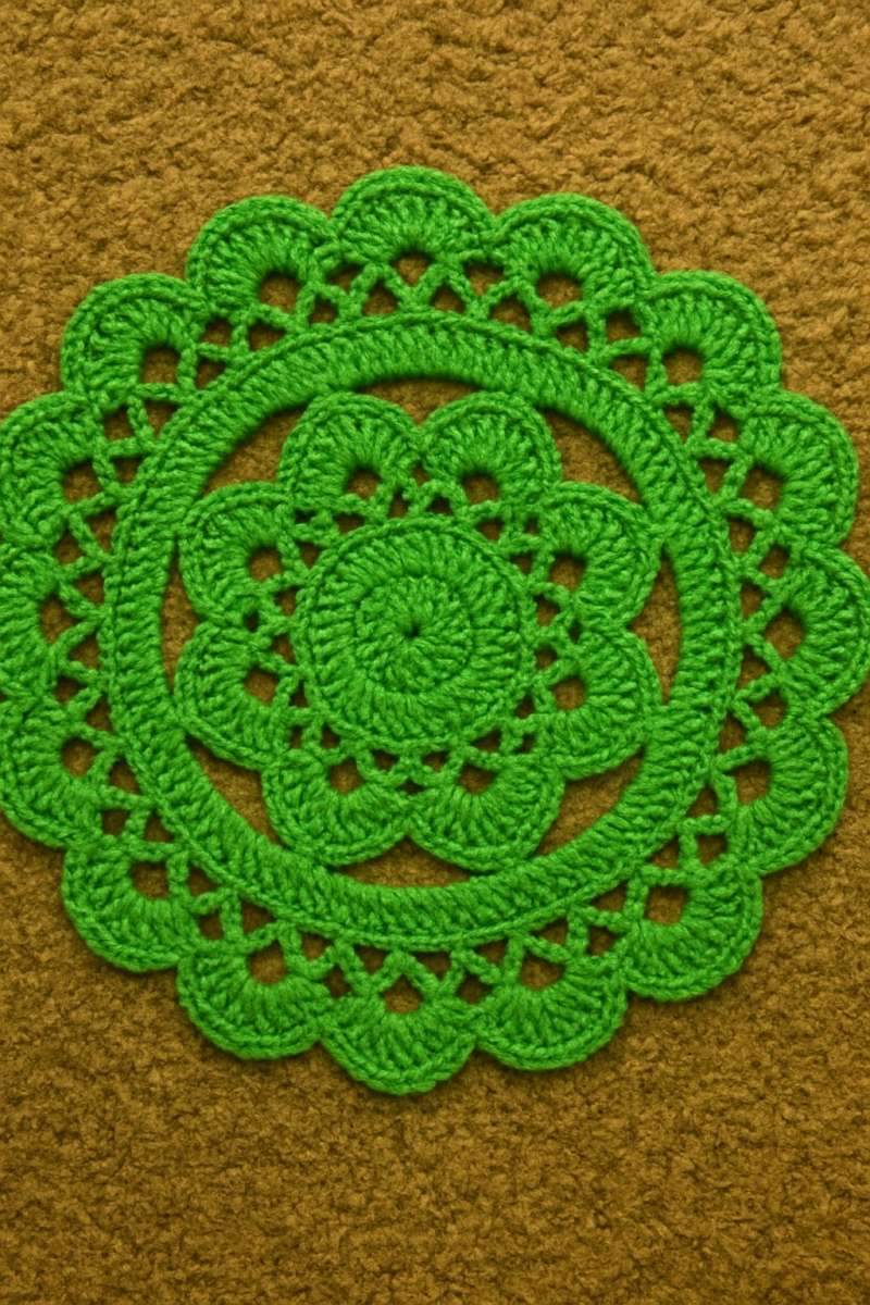 crochet table doilies set of 4