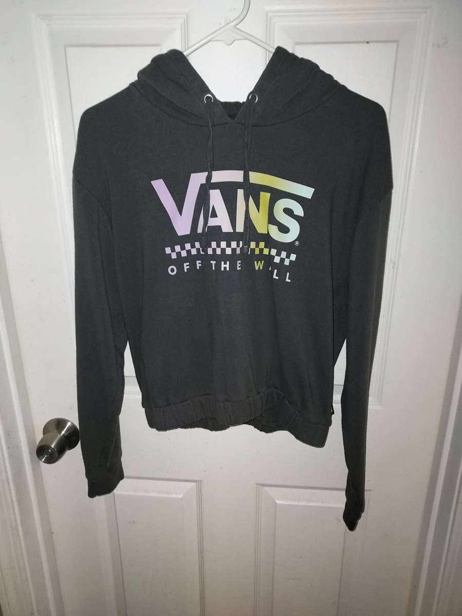 Vans Charcoal Hoodie with Multicolor Logo