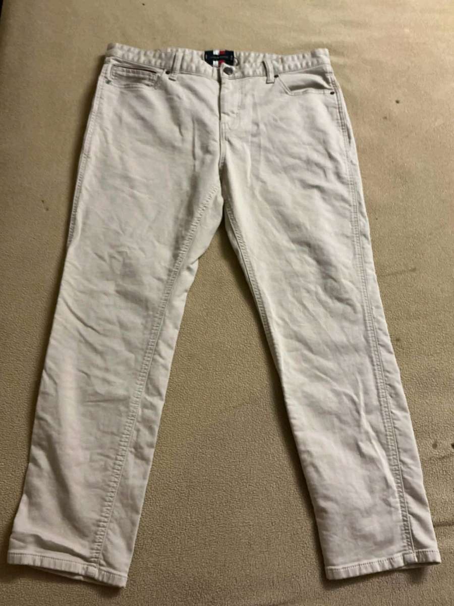 Mens white 36 30 Tommy Hilfiger Jeans Pants